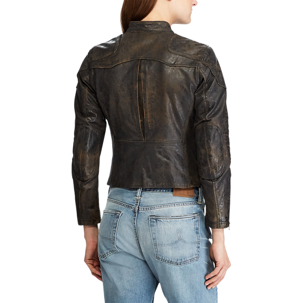 Brown Leather Jacket RRL 5