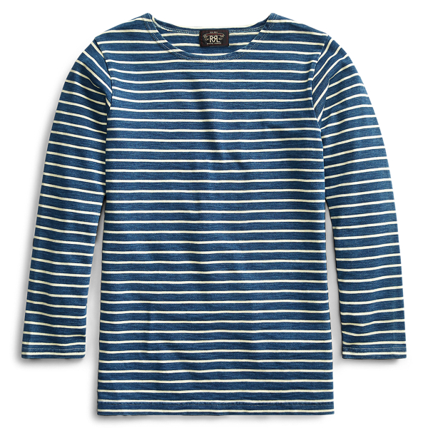 Indigo Boatneck Shirt RRL 1