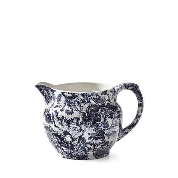 Indigo Faded Peony Dutch Creamer Ralph Lauren Home 1