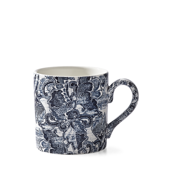 Indigo Faded Peony Mug Ralph Lauren Home 1