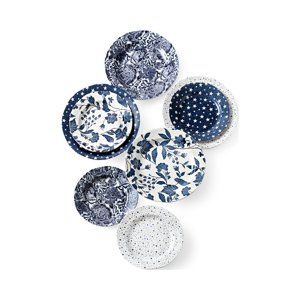 Grote Garden Vine schaal Ralph Lauren Home in Indigo 3