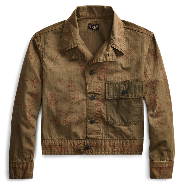 Cropped Herringbone Jacket RRL 1
