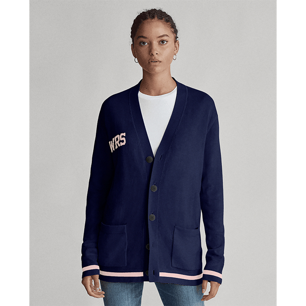 Polo Ralph Lauren women’s Wool Cardigan Navy high quality Blue Sz L NWT MSRP $428