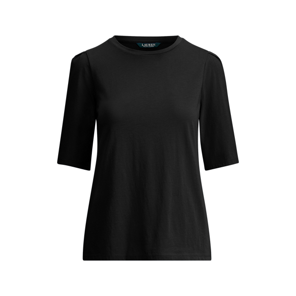 Puff-Sleeve Jersey Top Lauren 1