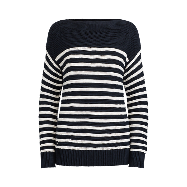 Cotton Boatneck Sweater Lauren in 1
