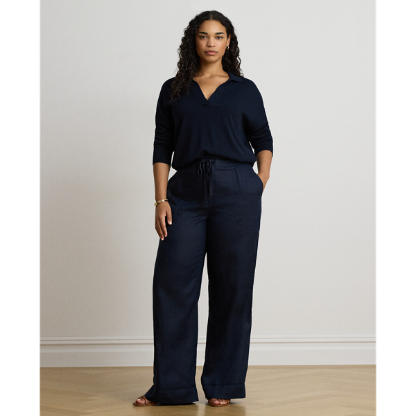 Linen Wide-Leg Pant