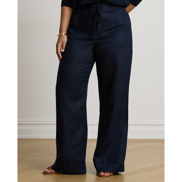 Linen Wide-Leg Pant