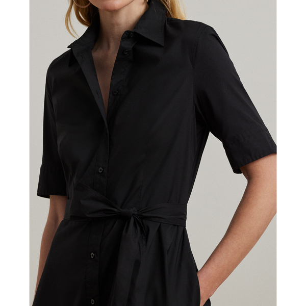 Belted Cotton-Blend Shirtdress | Ralph Lauren