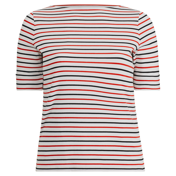 Maglia con scollo a barchetta