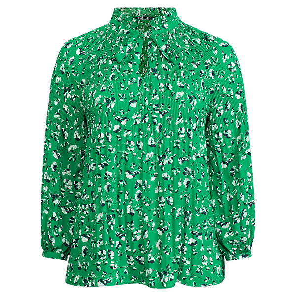 Georgette-Bluse mit Schleife Lauren Woman in 1