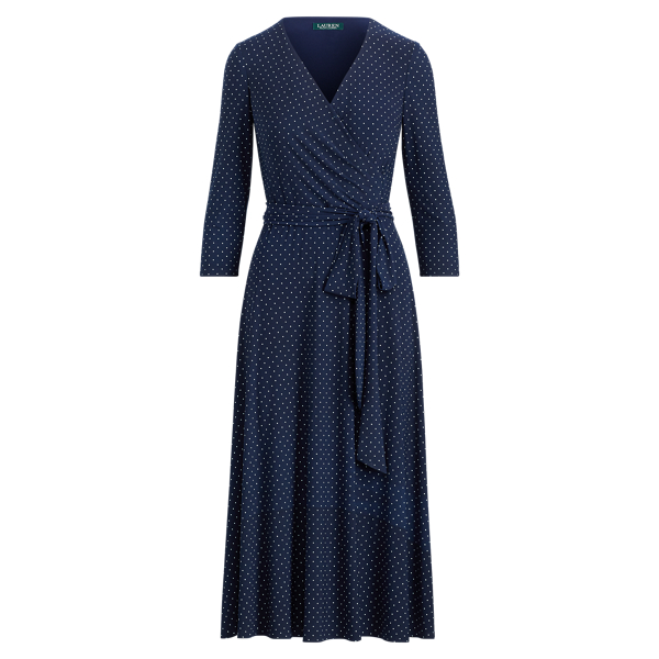 Polka-Dot Ruched Dress Lauren em 1