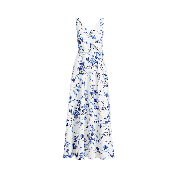 Floral Fit-and-Flare Gown
