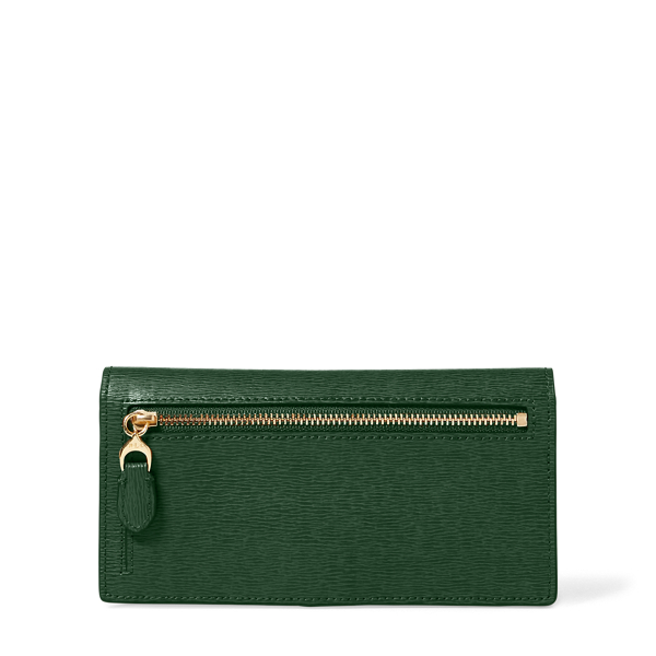 Slim Leather Wallet Lauren em Green Clover 2