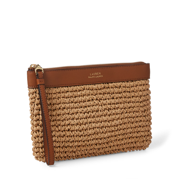 Crochet Large Wristlet Lauren em Natural 2
