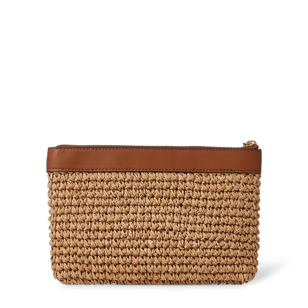 Crochet Large Wristlet Lauren em Natural 3