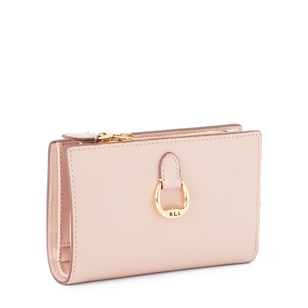 Mellow Pink Leather Compact Wallet Lauren 2