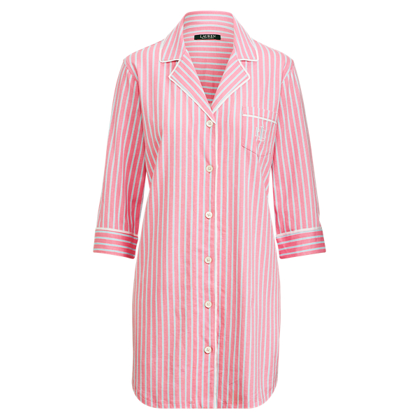 Striped Jersey Sleep Shirt Lauren 1
