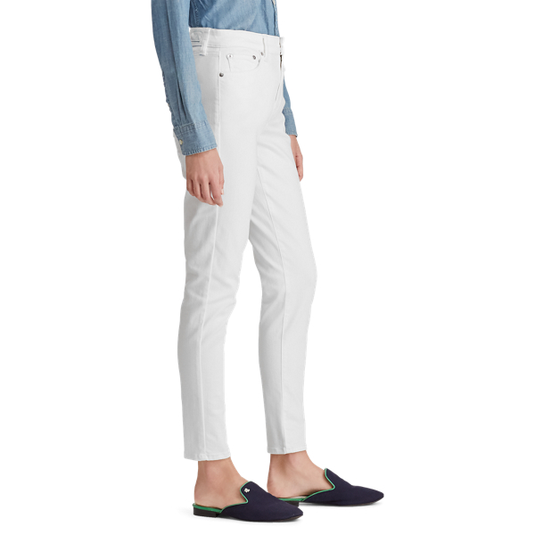 Jeans Regal skinny alla caviglia Lauren in Trattamento bianco perfetto 5