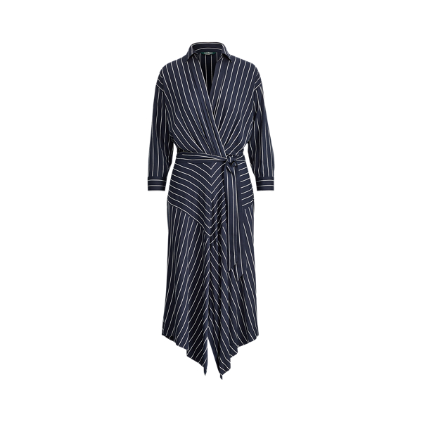 Striped Twill Shirtdress