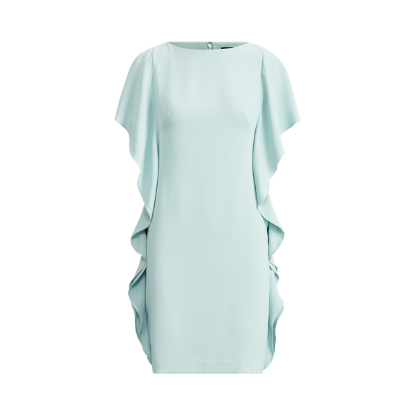 Ruffle-Trim Crepe Dress Lauren 1
