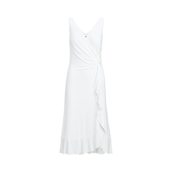 Ruffle-Trim Ruched Dress Lauren in 1