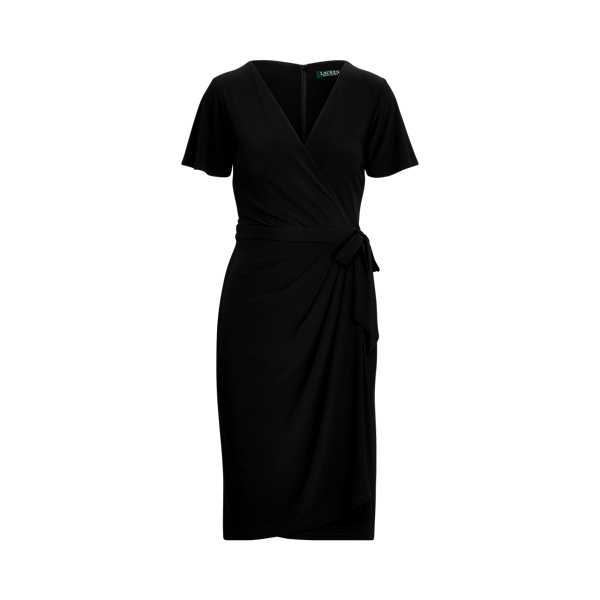 Faux-Tie Jersey Dress Lauren 1