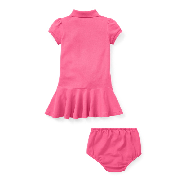 Desert Pink Cotton Mesh Dress & Bloomer Baby Girl 2