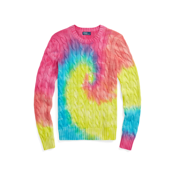 Tie Dye Cable Jumper for Women Ralph Lauren IE