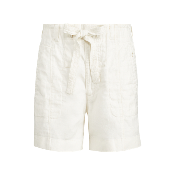 Short cargo en lin
