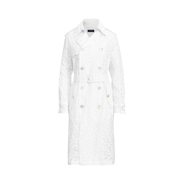 Leinen-Trenchcoat mit Lochstickerei Polo Ralph Lauren in 1