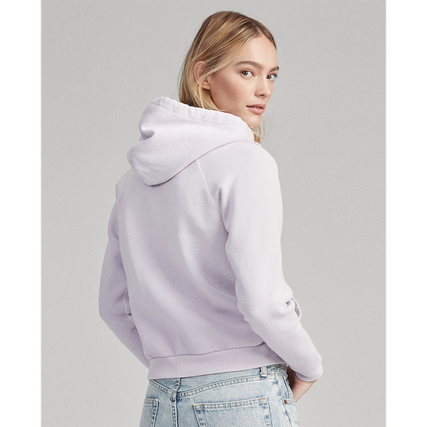 Felpa Big Pony attillata con cappuccio Polo Ralph Lauren in Iris primaverile 5