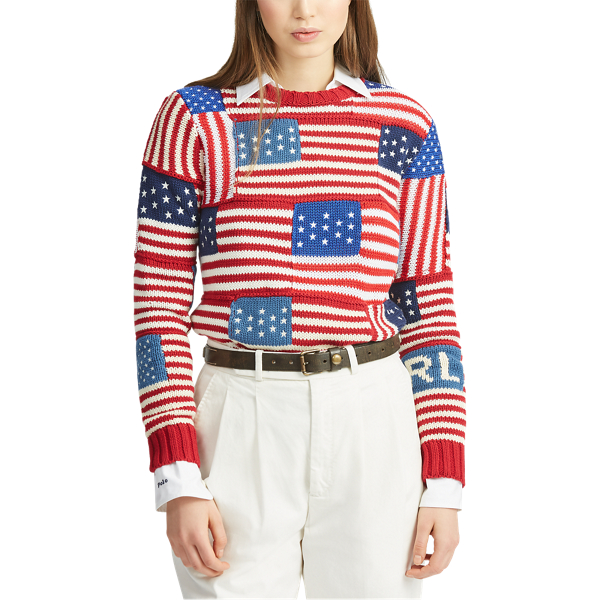 Multi Flag Cotton Jumper Polo Ralph Lauren 5