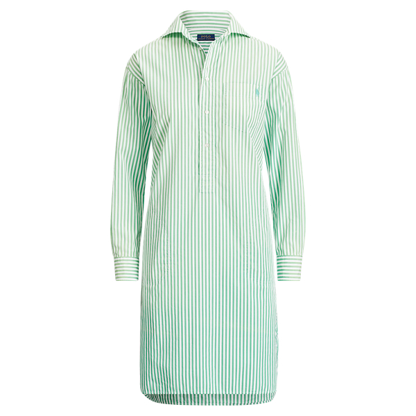 セットアップ Lauren by Ralph Lauren LRL Fabiana Drs Ld51 Striped Poplin Shirtdress