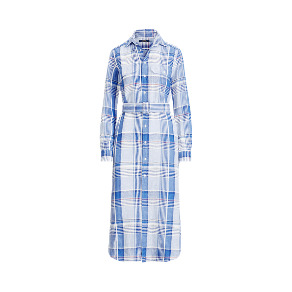 Plaid Linen Shirtdress for Women | Ralph Lauren® GE