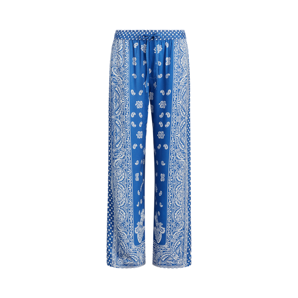 Paisley Twill Wide-Leg Trouser Polo Ralph Lauren 1