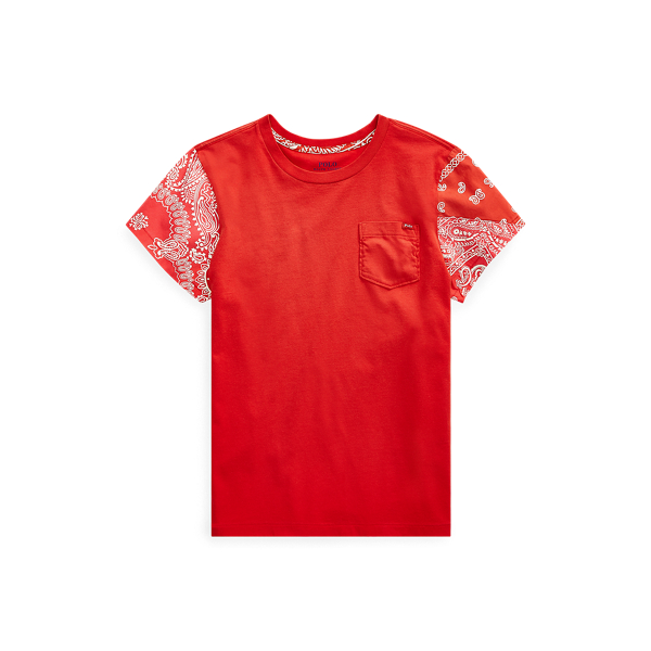 Cotton Bandanna-Sleeve Tee Polo Ralph Lauren 1
