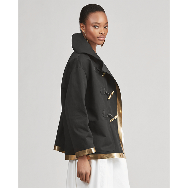 Black Morris Cotton Coat Ralph Lauren Collection 5