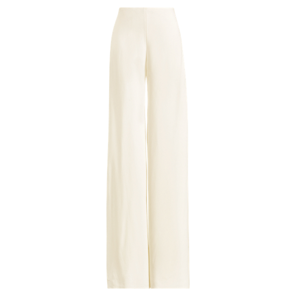 Pantalon&nbsp;large Adele Ralph Lauren Collection en Blanc cass&eacute; 2