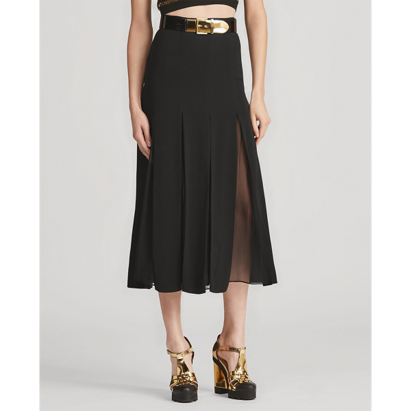 Maglia a girocollo con paillettes Ralph Lauren Collection in Righe oro e nere 5