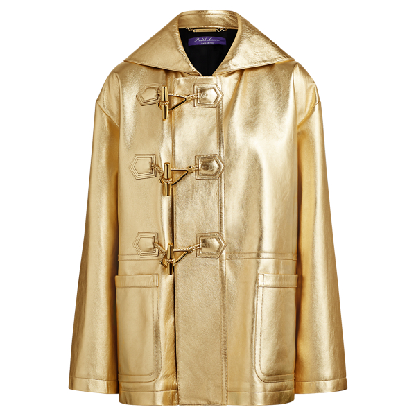 Giacca Morris in agnello Ralph Lauren Collection in Oro 2