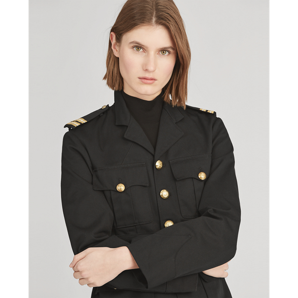Black Bryn Cotton Twill Jacket Ralph Lauren Collection 4