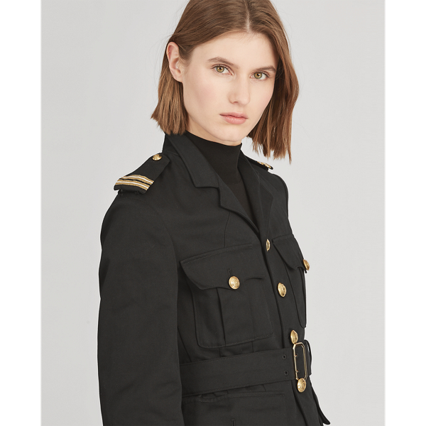Black Bryn Cotton Twill Jacket Ralph Lauren Collection 5