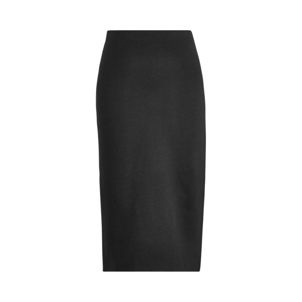 Black Silk-Blend Pencil Skirt Ralph Lauren Collection 2