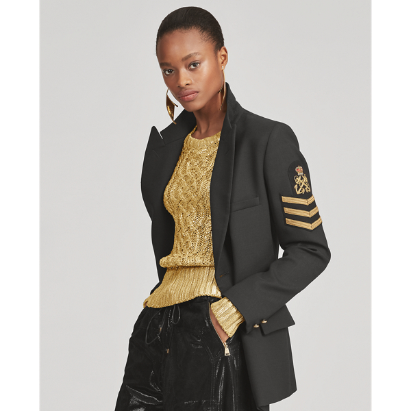 Black Domenic Wool-Blend Jacket Ralph Lauren Collection 3