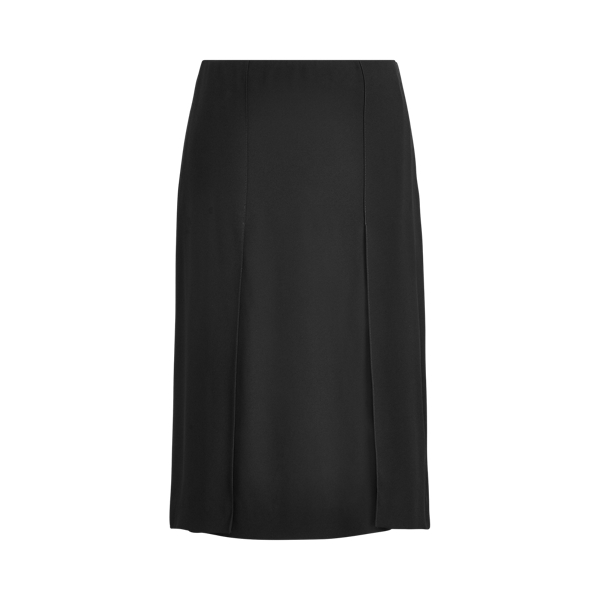 Satinrock Fahmida mit Crêpe Ralph Lauren Collection in Schwarz 1