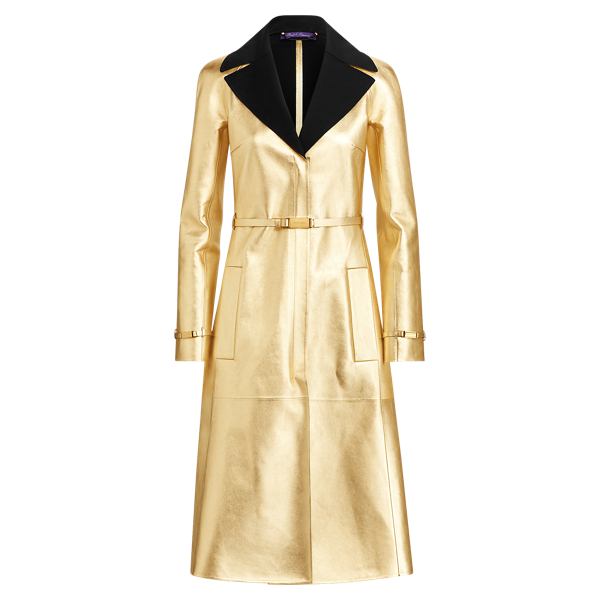 Lammledermantel Jackson Ralph Lauren Collection in Gold 2