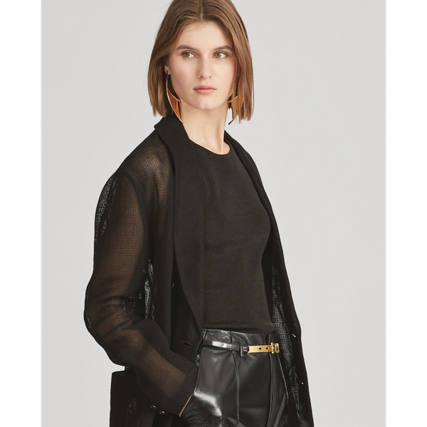 Black Alain Basket-Weave Jacket Ralph Lauren Collection 3