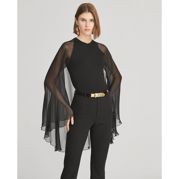 Black Cape Crewneck Jumper Ralph Lauren Collection 3