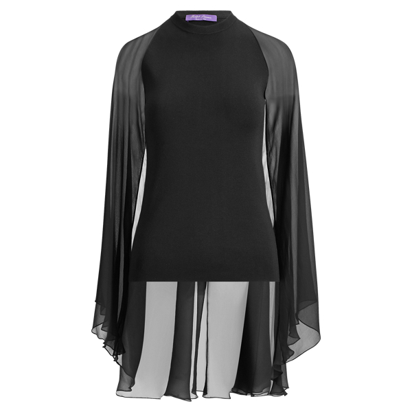 Black Cape Crewneck Jumper Ralph Lauren Collection 2