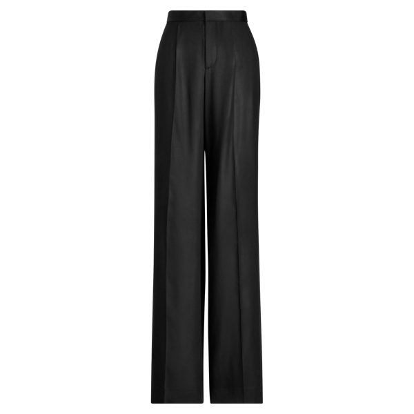 Pantalon Micah &agrave; jambe large Ralph Lauren Collection en Noir 2